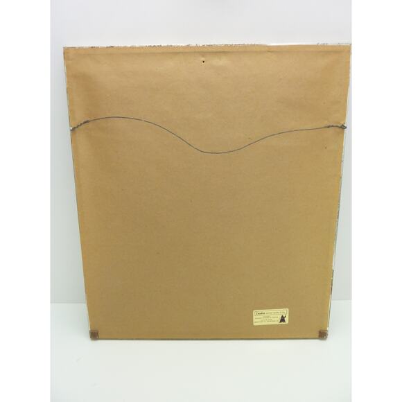 Vintage Cross-stitch Violin on Chair Framed Cottage Musician Home Decor - Picture 5 of 6